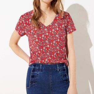 Loft vine v-neck vintage tee